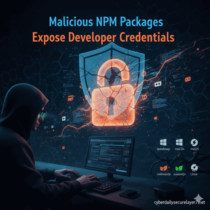 Developers Hit by Malicious NPM Packages Stealing Credentials